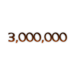 3 Million Visits Badge