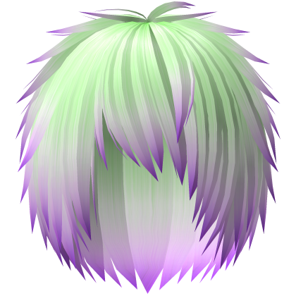 Vkei Scene Alien Pastel Green Long Emo boy hair Roblox item
