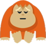 pensive orangutans