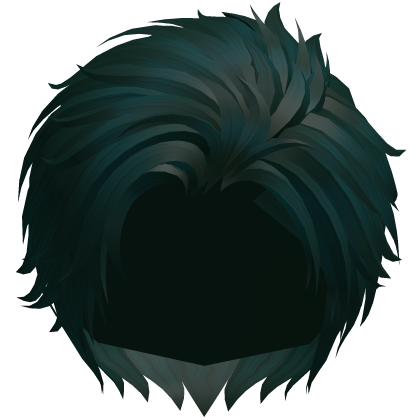 Teal Side Comb Over Anime Boy Hair