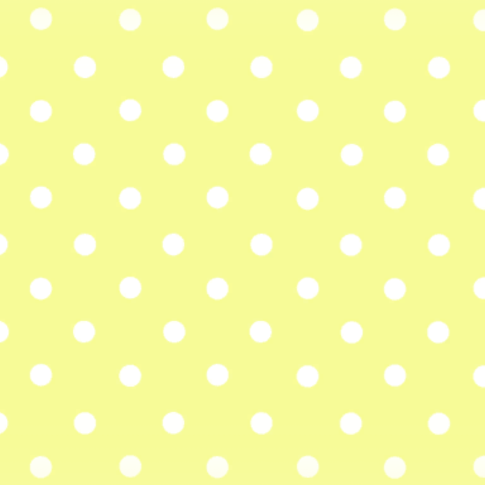 Yellow White Polka Dots