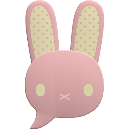 cute yellow orange polka dot pastel bubble bunny Roblox item