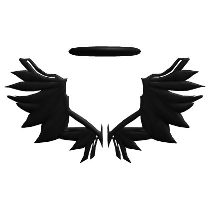 black crown angel wings Roblox item