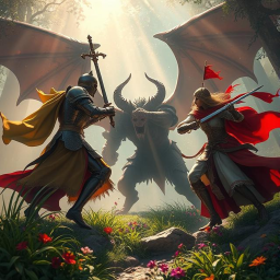 Fantasy Story of Knights and Dames