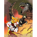 dragon ball/godzilla fans