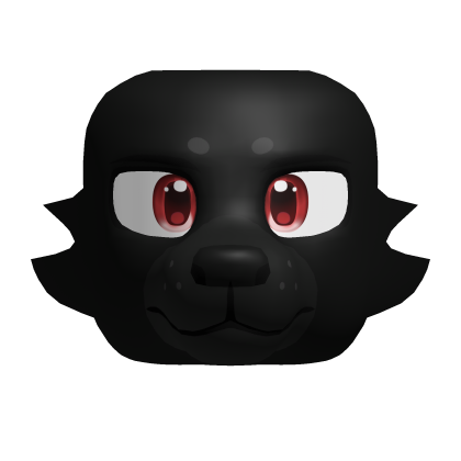 Black Canine Head Roblox item