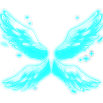 [EMISSIVE] Angel Wings Glowing Blue