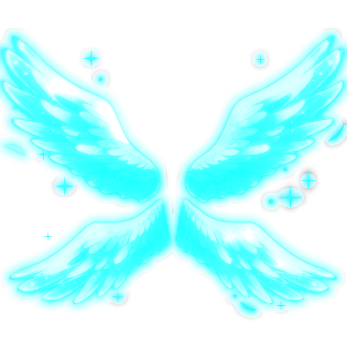 [EMISSIVE] Angel Wings Glowing Blue