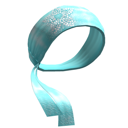 ♡ Teal Y2K Sequin Summer Head Scarf