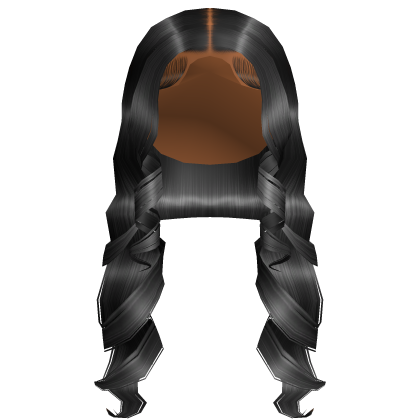 Black Middle Part Blowout with Soft Curls