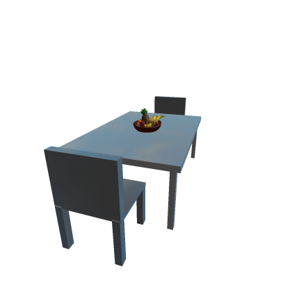 Glass Table w Fruit