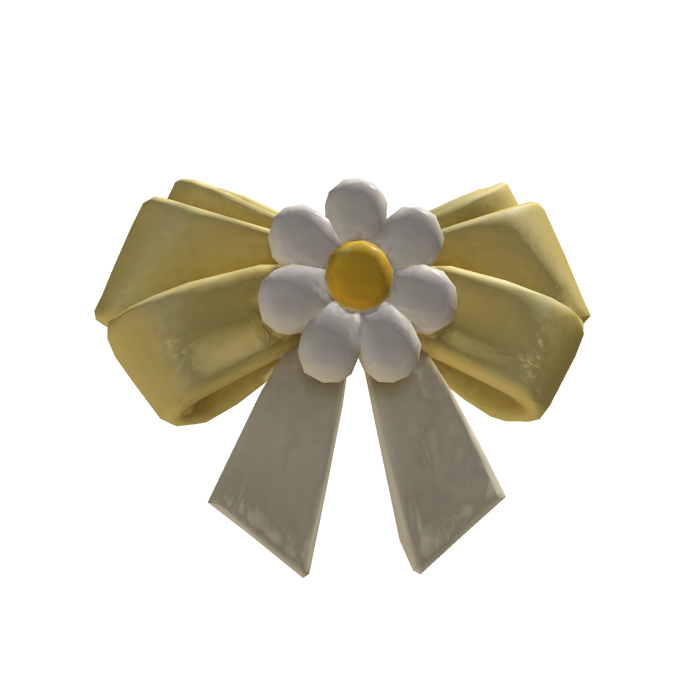 Yellow Daisy Bow Side Clip