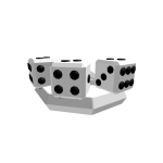 White Dice Crown! 🎲👑