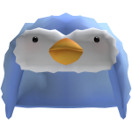 penguin ushanka (blue)