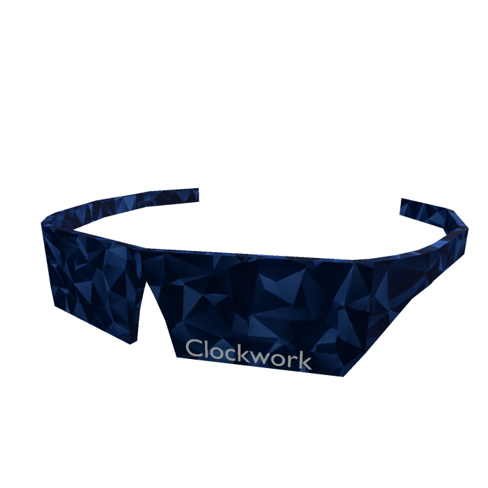 Dark Blue Sparkle Time Clockwork Shades