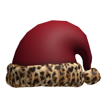 Leopard Y2K Santa Hat Roblox item