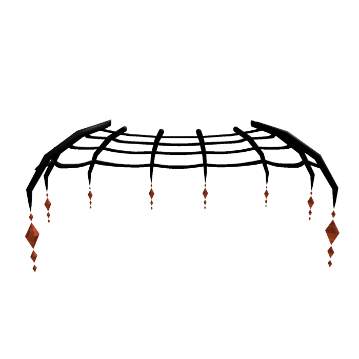 🖤🕸️ Spider's Grace crystal web skirt - Orange
