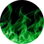 Green Flame Skin