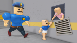 Ucieczka z więzienia drużyny BORRY! 👮 (2 gracze OBBY) 