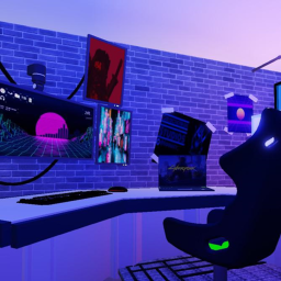 Cyberpunk Bedroom Hangout