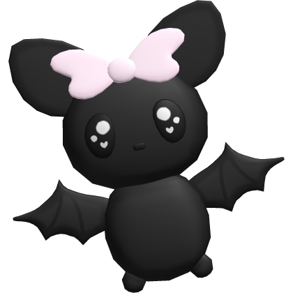 ୨୧ Cutesy Spooky Bat W Pink Bow  Roblox item