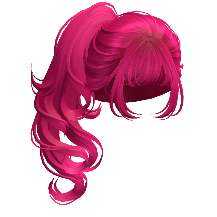 Messy Apple Girl Ponytail Hot Pink