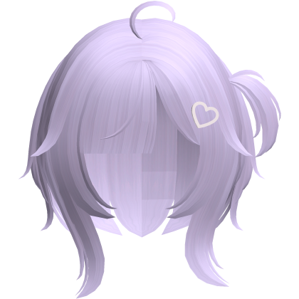 purple cutecore tween doll uneven bob