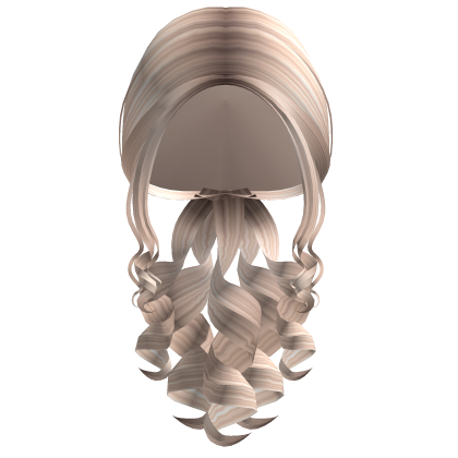 Long Curly Empress Ponytail (Platinum) Roblox item