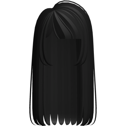 🐾 long doll side part moe angel hair black Roblox item