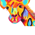 Colorful Giraffe Army