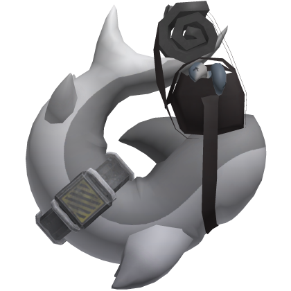 shark tail with bag (gray)