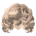 Cute Short Curly Swirly Hair in Blonde