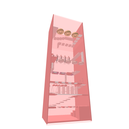 strawberry boba tower