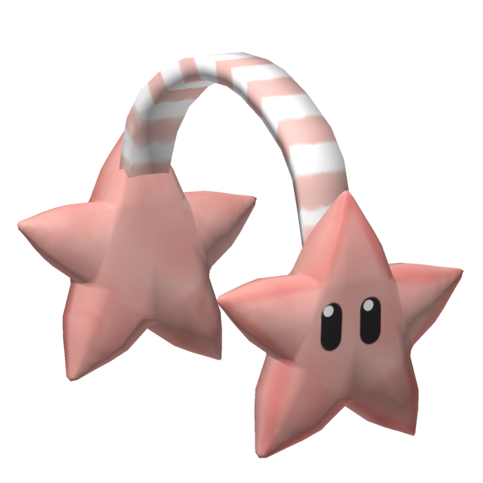 [NEW 🚨] Peach Super Cute Star Face Earmuffs
