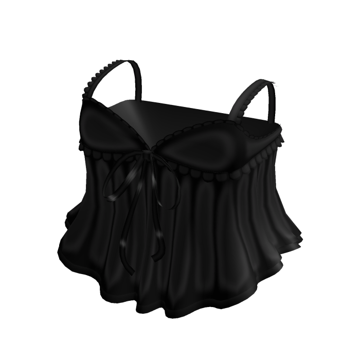 ୨ৎ cute flowy dress w ribbon in black