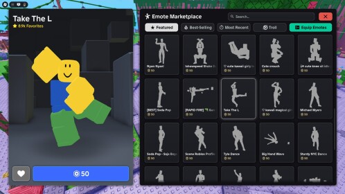 Avatar Emotes Catalog