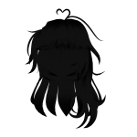 Glowing Void Anime Long Hair