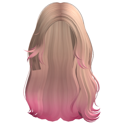 Long Side Swept Malibu Waves (Blonde & Hot Pink)