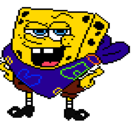 Spongetale Spongebob Color Transparent! Roblox decal