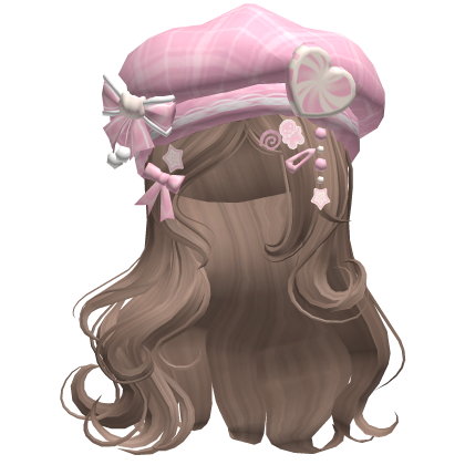 ♡ Christmas Swirls w/ Beret (Brown)