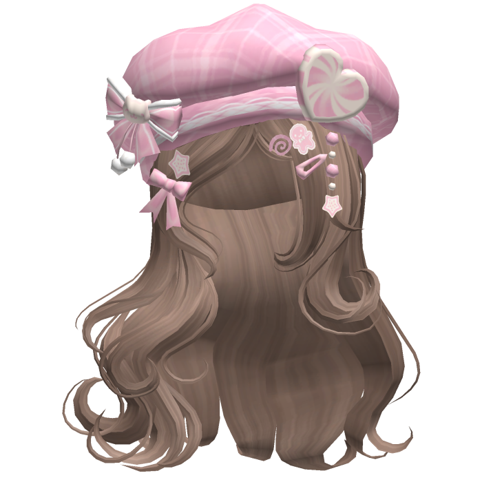 ♡ Christmas Swirls w/ Beret (Brown)