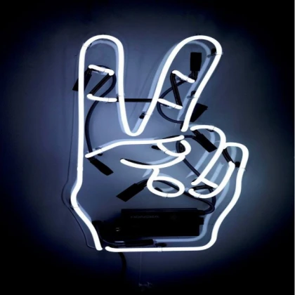 Peace Sign Neon Sign