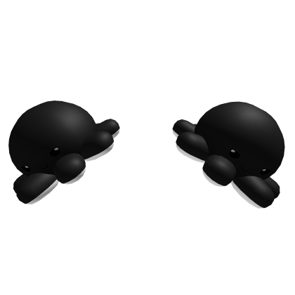 Plushie Hair Poms (Black) Roblox item