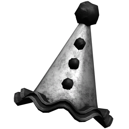 White Halloween Clown Party Hat V3 Roblox item