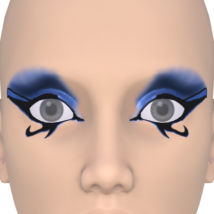♾️ Royal blue Cleopatra Egyptian eye makeup thumbnail