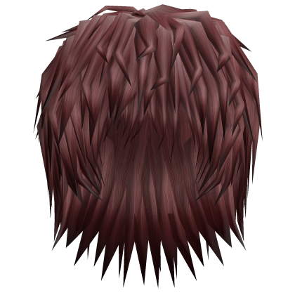 realistic spikey messy emo red hair