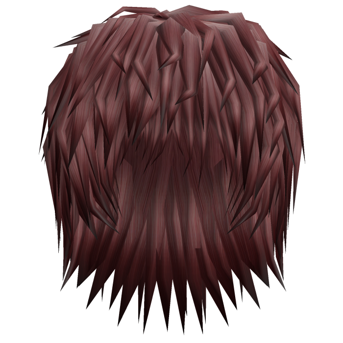 realistic spikey messy emo red hair