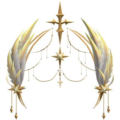 ☁️ GLOW Celestial Angel Feather Halo White Gold