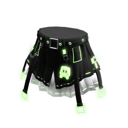 Cyber Dino Skirt - Green