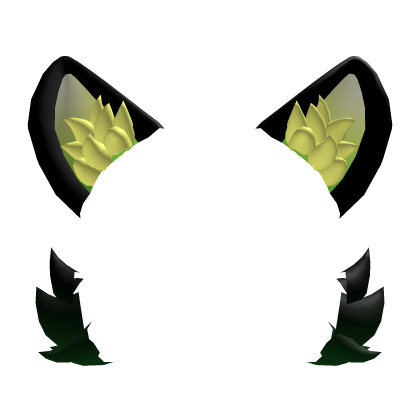 Eerie Kitty Pumpkin Ears & Fluff Addon Roblox item